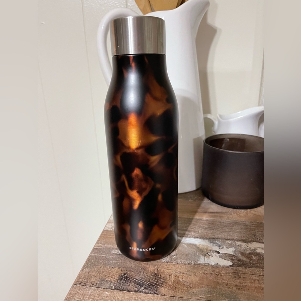 Starbucks 2018 TORTOISE Double Walled Stainless Steel Water Bottle, 20 Fl Oz